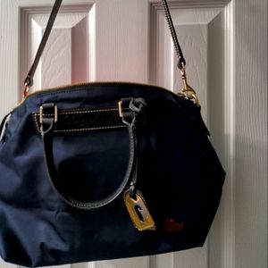 Dooney & Bourke Small Blue bag with pink on inside